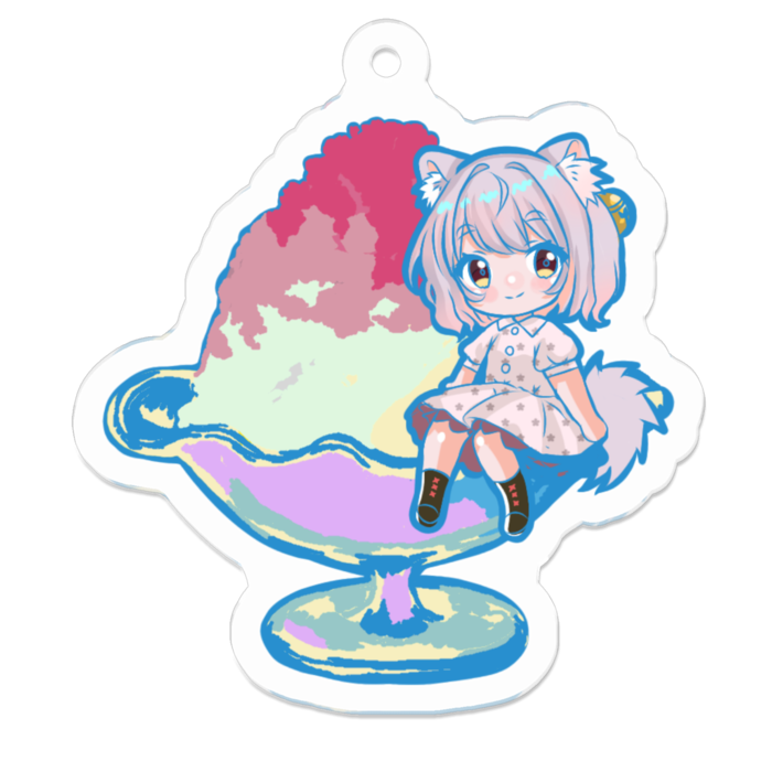 アクリルキーホルダー - 50 x 50 (mm)