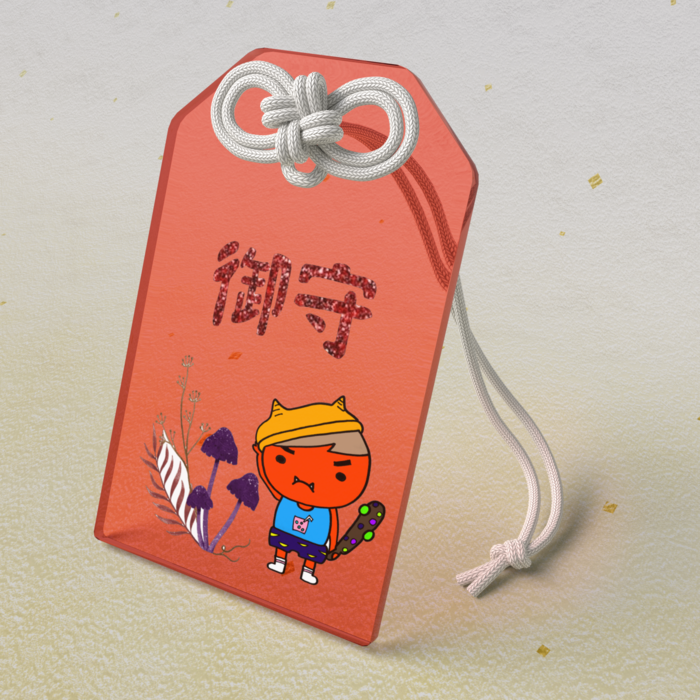 アクリルお守り - 50 × 80mm