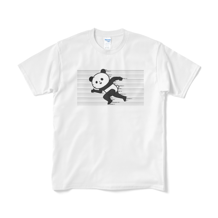 すごい走るBパンダTシャツ - M - ホワイト