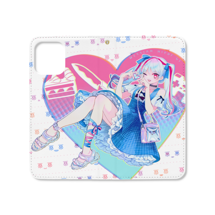 手帳型iPhoneケース（ベルトなし） - iPhone12 ProMax - ストラップ穴 あり