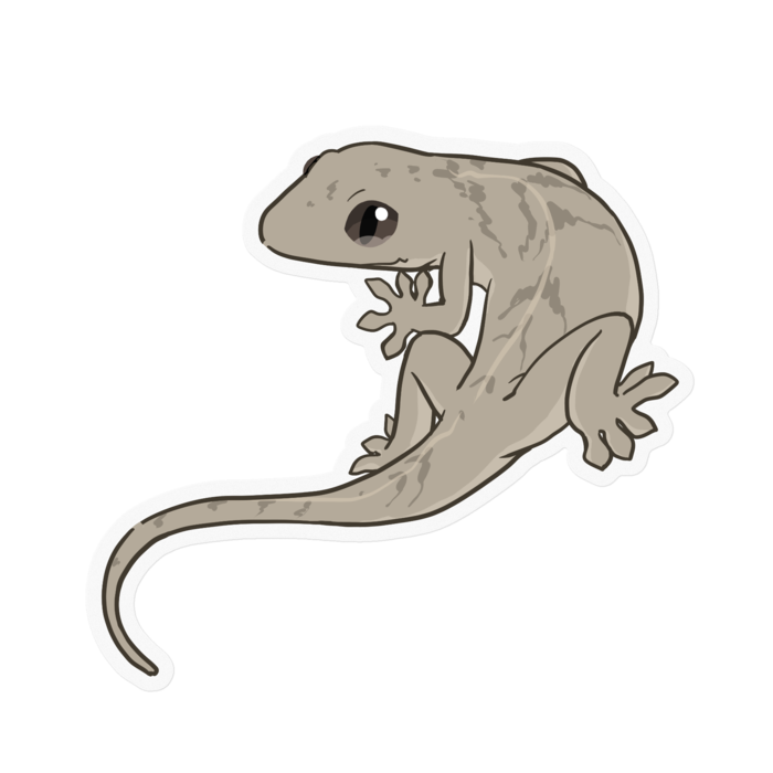 ニホンヤモリステッカー(透明)