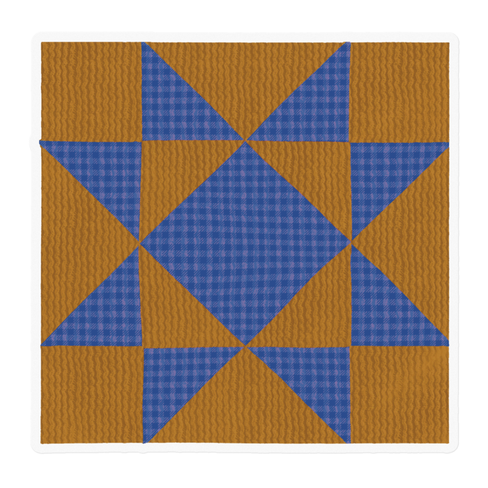 ライトブラウン×ブルー