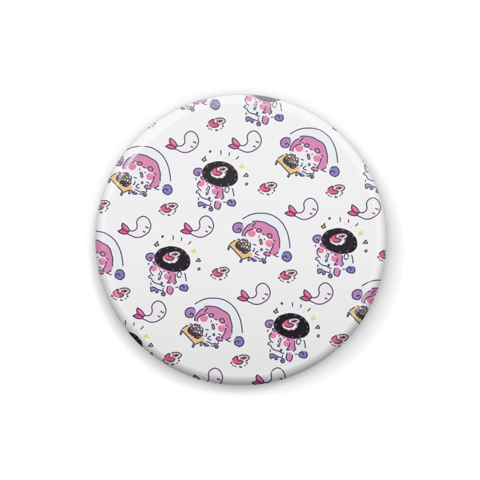 おいし~!! 缶バッジ - 25mm