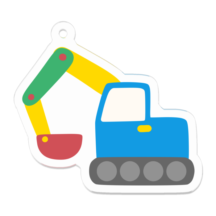 アクリルキーホルダー - 50 x 50 (mm)