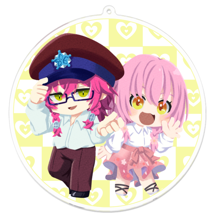 アクリルキーホルダー - 100 x 100 (mm)