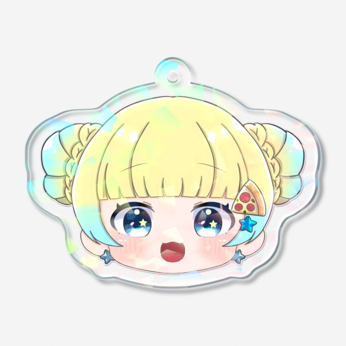 ホログラムアクリルキーホルダー - 50 × 50mm