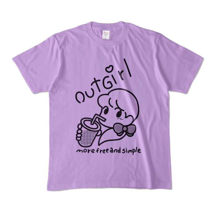 カラーTシャツ - M - ライトパープル (淡色)