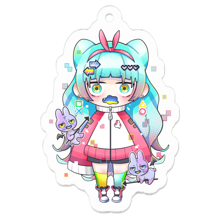 アクリルキーホルダー - 50 x 50 (mm)