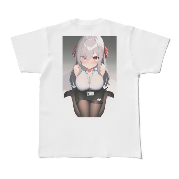 Tシャツ - M - 白 背面プリント