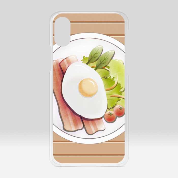 クリアiPhoneケース ベージュ iPhone X / XS