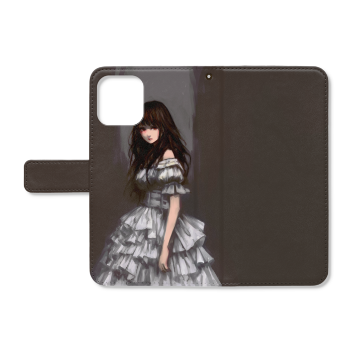 手帳型iPhoneケース - iPhone12 ProMax - ストラップ穴 あり