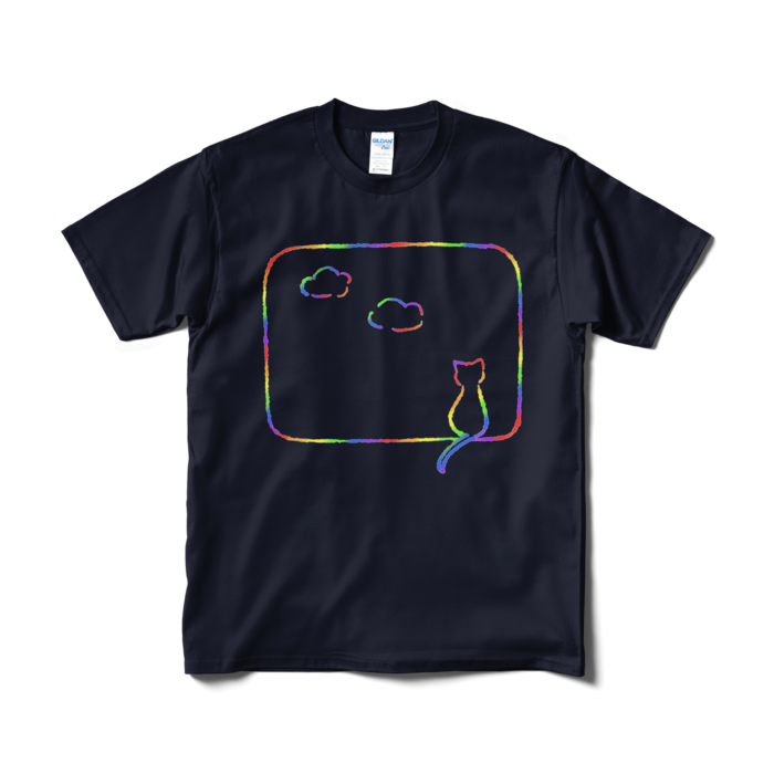 Tシャツ(カラフル) - M - ネイビー
