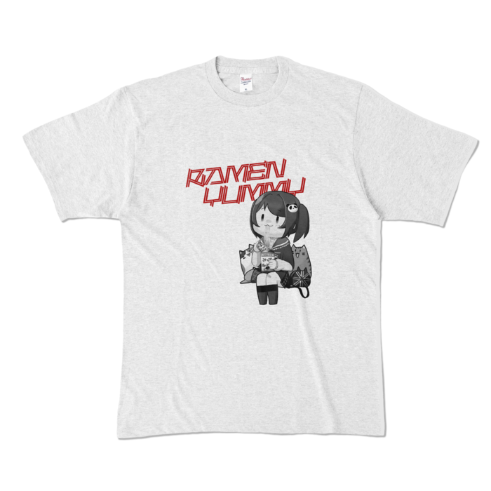 モノクロ：Tシャツ - XL - アッシュ （淡色）