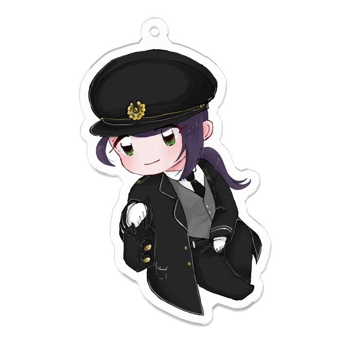 アクリルキーホルダー（コーティング） - 70 x 70 (mm)