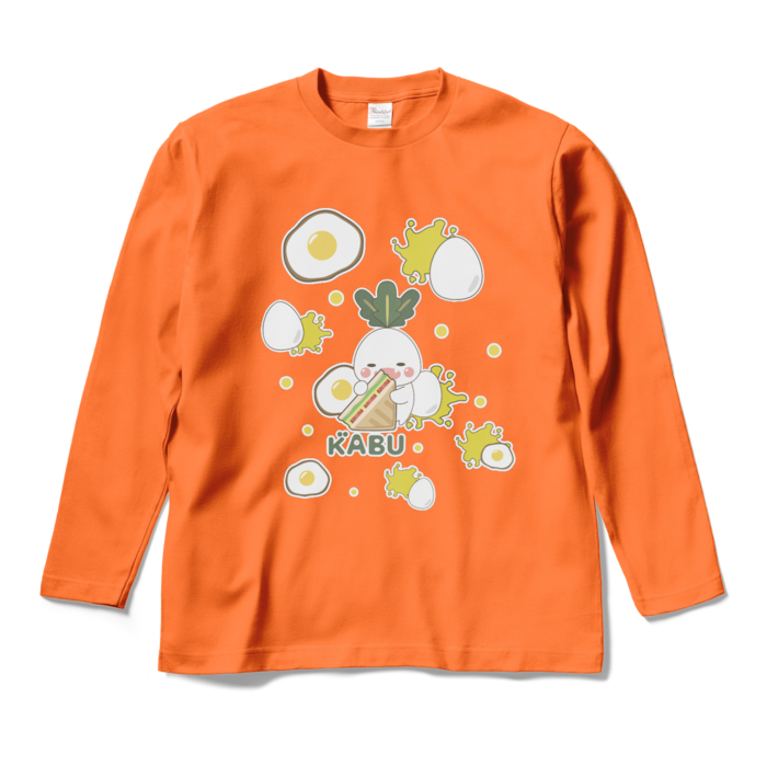 ロングスリーブTシャツ - M - オレンジ