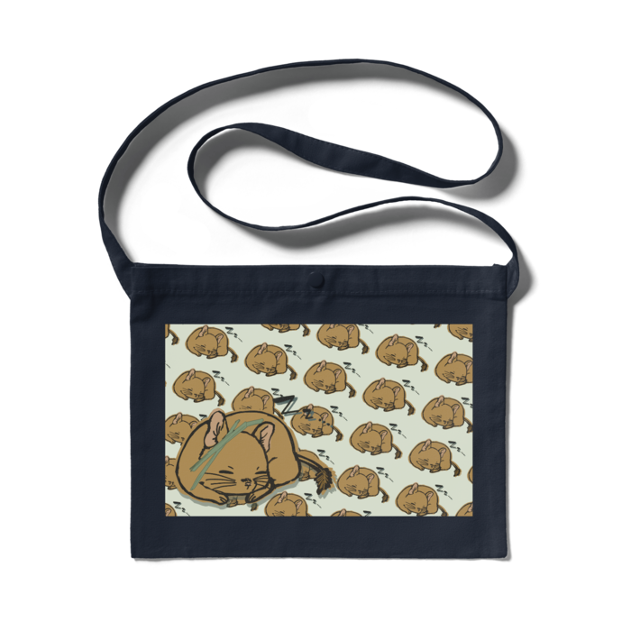 サコッシュ - 300 x 230 (mm)ネイビー