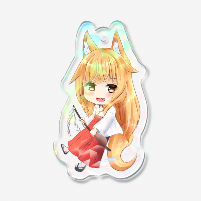ホログラムアクリルキーホルダー - 50 × 50mm