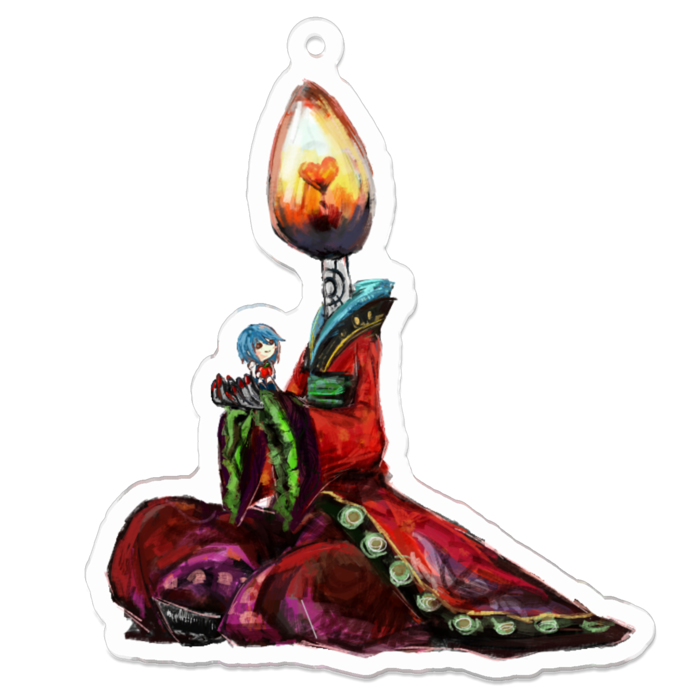 アクリルキーホルダー（コーティング） - 70 x 70 (mm)