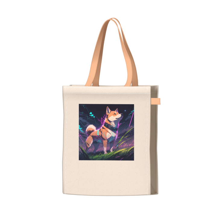 ツートンカラーバッグ - オレンジ - W34 × H41 × D14cm