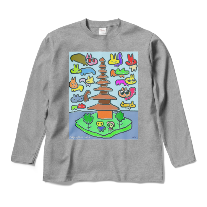 ロングスリーブTシャツ - M - 杢グレー