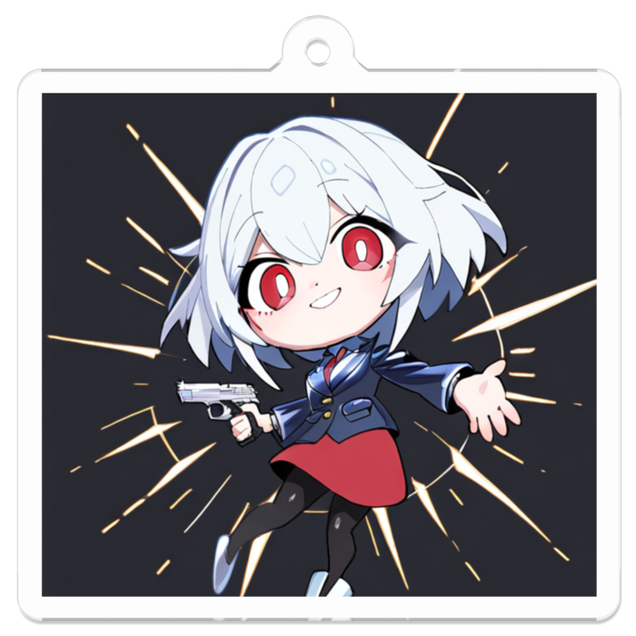 アクリルキーホルダー - 50 x 50 (mm)