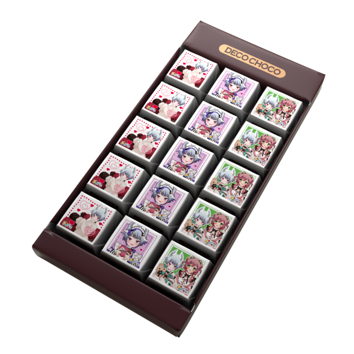 DECOチョコ - 列ごとにデザイン