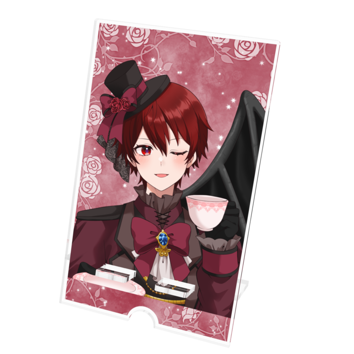 アクリルスマホスタンド - 100x160mm(ケーブル穴あり)(1)