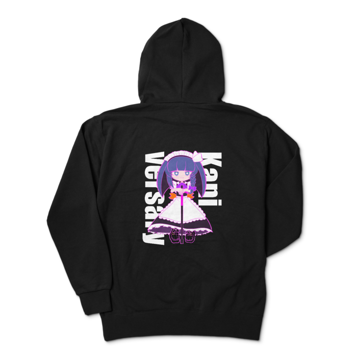 ジップパーカー - XL - ブラック