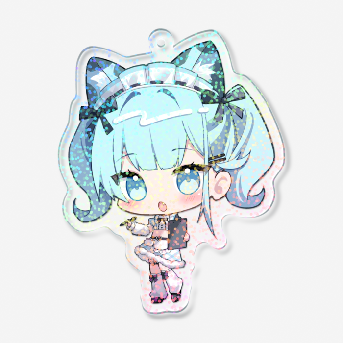ホログラムアクリルキーホルダー - 70 × 70mm