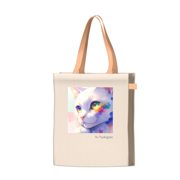 ツートンカラーバッグ - オレンジ - W34 × H41 × D14cm