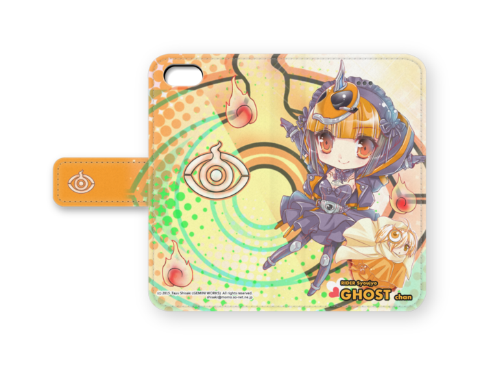 手帳型ケースiphone6 6plus Iphone5 5s ゴーストちゃん ユルセンちゃん Gemini Works Booth