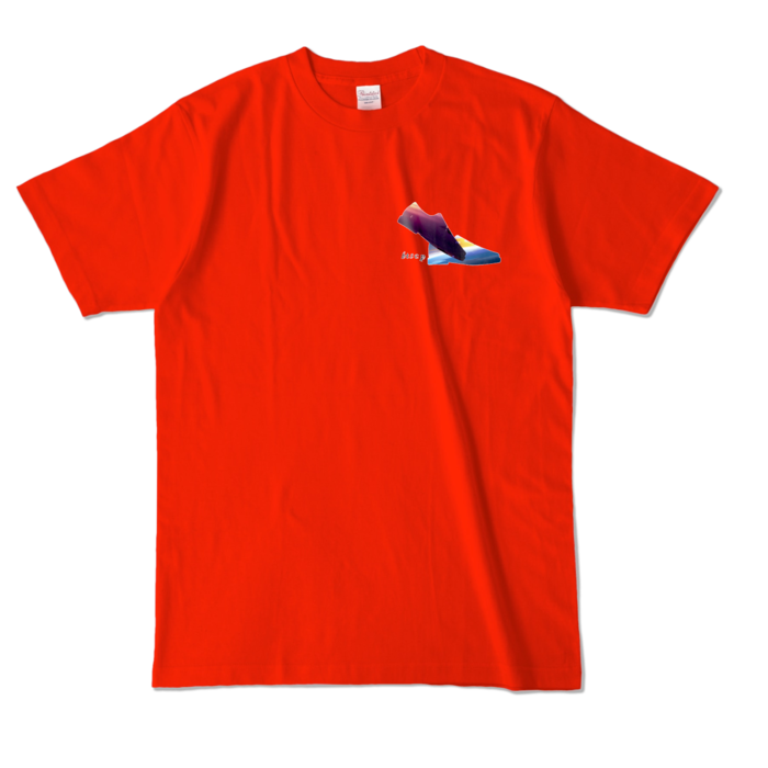 カラーTシャツ - L - レッド (濃色)|Colored T-Shirt - M - Red (Dark)