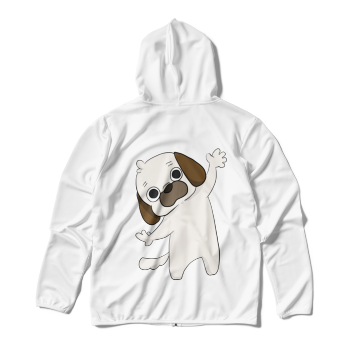 ジップパーカー - M - ホワイト