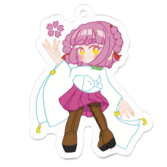 アクリルキーホルダー - 50 x 50 (mm)