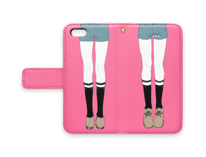 手帳型iPhoneケース - iPhone 5 / SE - ストラップ穴 あり