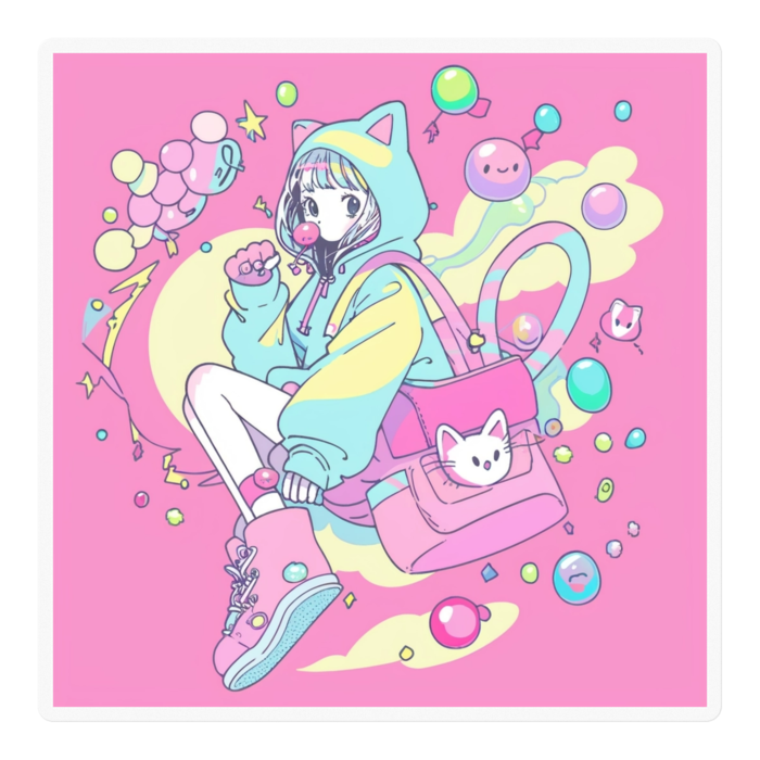 ステッカー - 100 x 100 (mm)