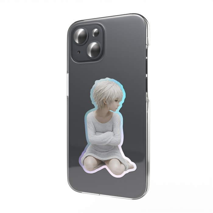 オーロラスマホステッカー - 縦