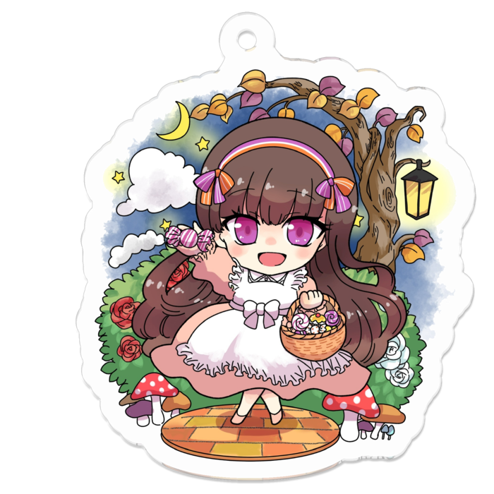 アクリルキーホルダー（コーティング） - 50 x 50 (mm)