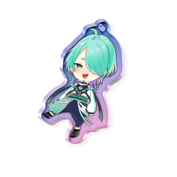 SDなキラキラアクリルキーホルダー - 50mm