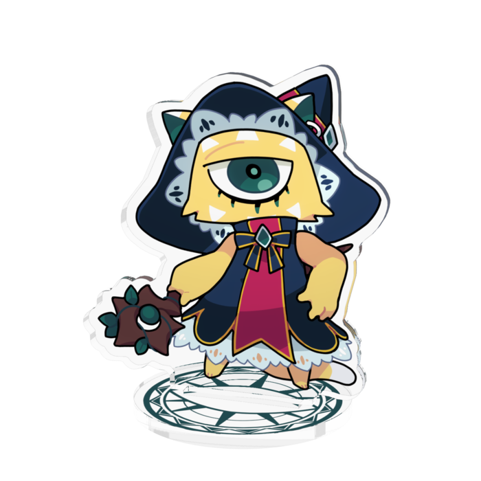 【黄】アクリルフィギュア中 - 70x70mm