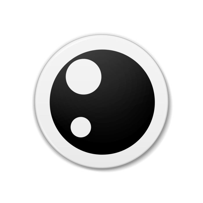 めだま（瞳孔広ver）缶バッジ - 38mm