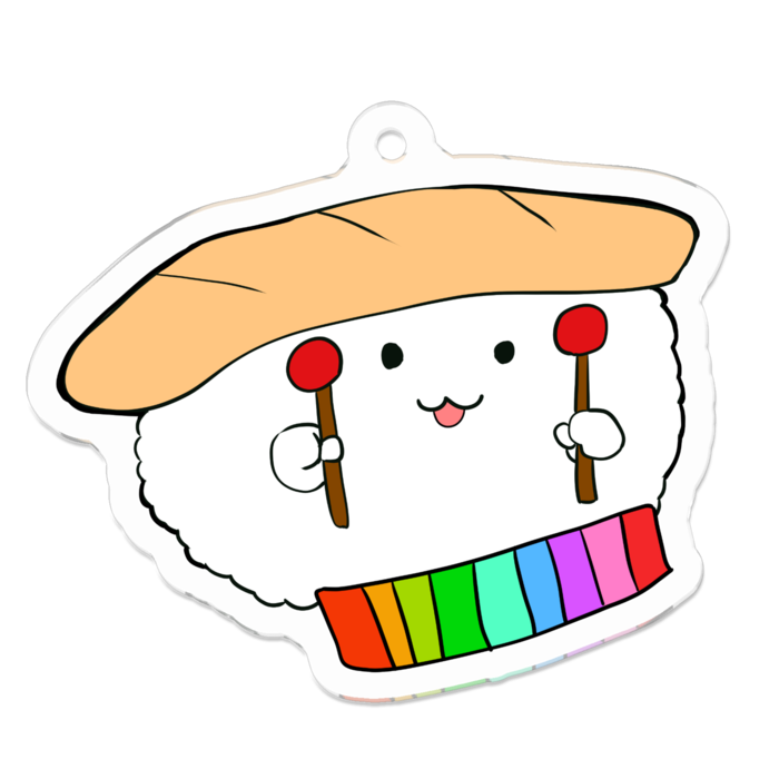 アクリルキーホルダー - 50 x 50 (mm)