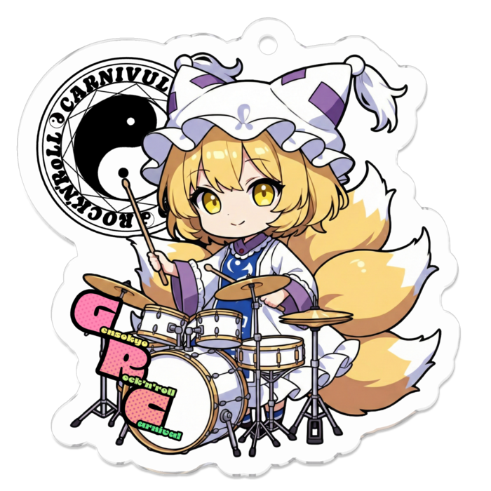 アクリルキーホルダー - 50 x 50 (mm)