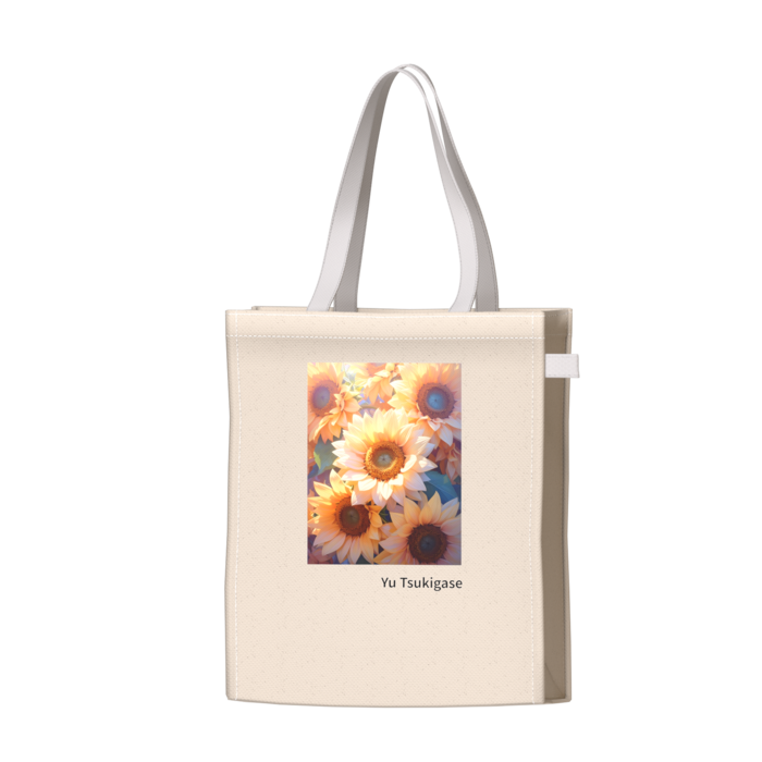 ツートンカラーバッグ - ホワイト - W34 × H41 × D14cm