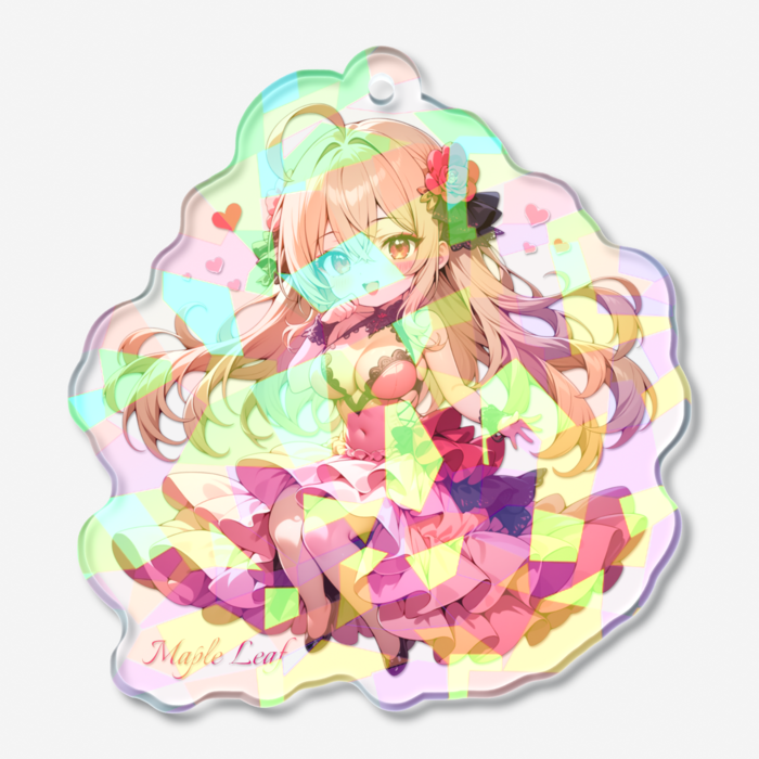 ホログラムアクリルキーホルダー - 50 × 50mm