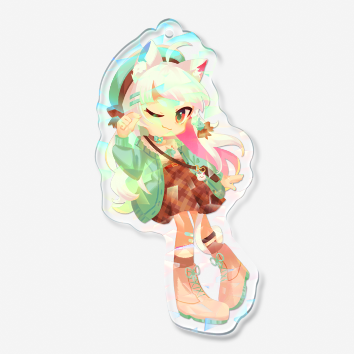 ホログラムアクリルキーホルダー -C 70 × 70mm