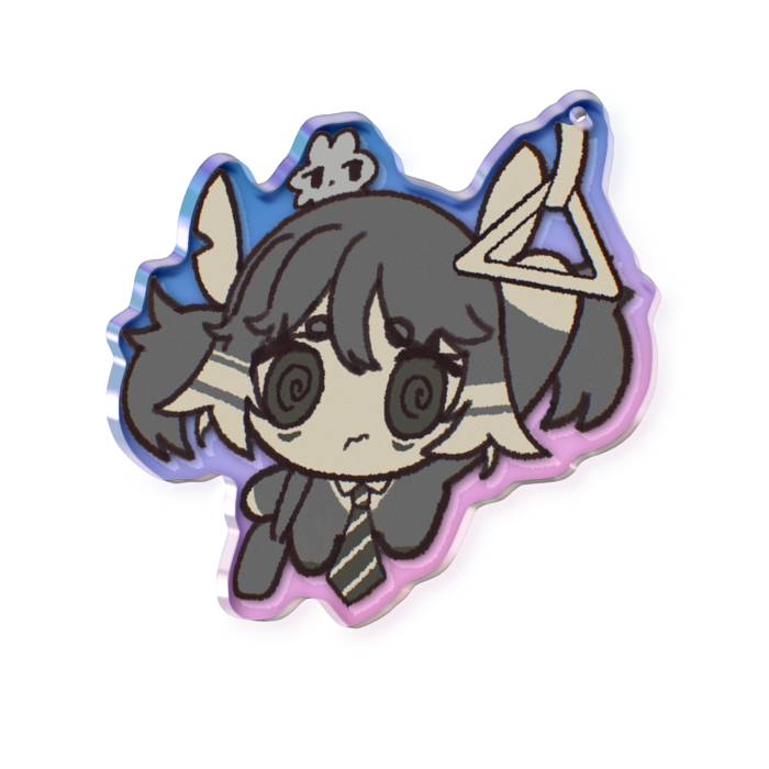 オーロラアクリルキーホルダー - 70 × 70mm