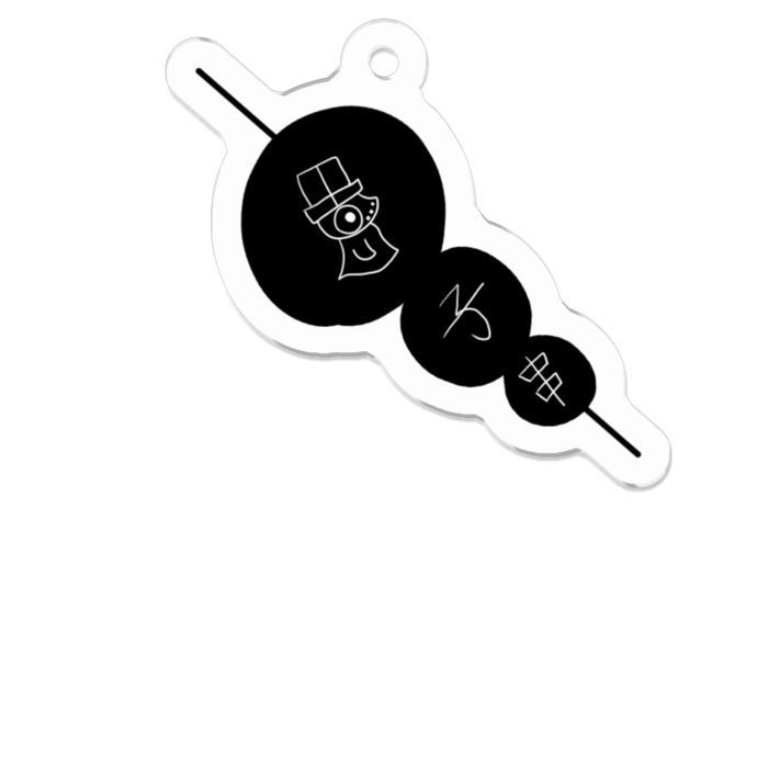 アクリルキーホルダー（コーティング） - 50 x 50 (mm)