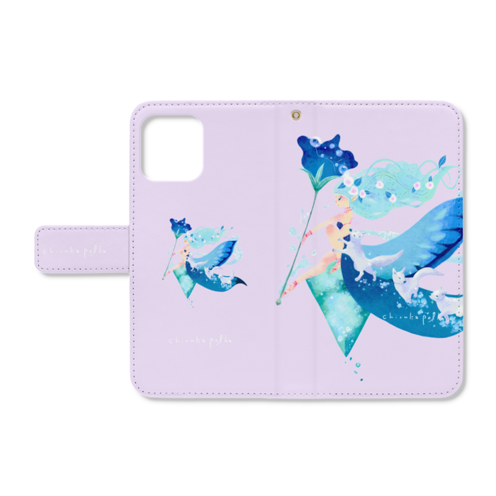 手帳型iPhoneケース - iPhone12 / 12 Pro - ストラップ穴 あり