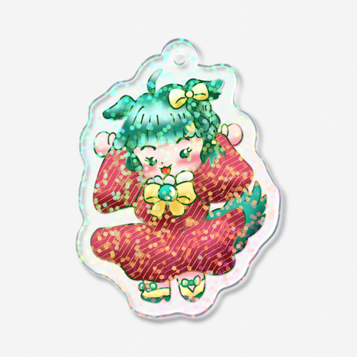 ホログラムアクリルキーホルダー - 50 × 50mm